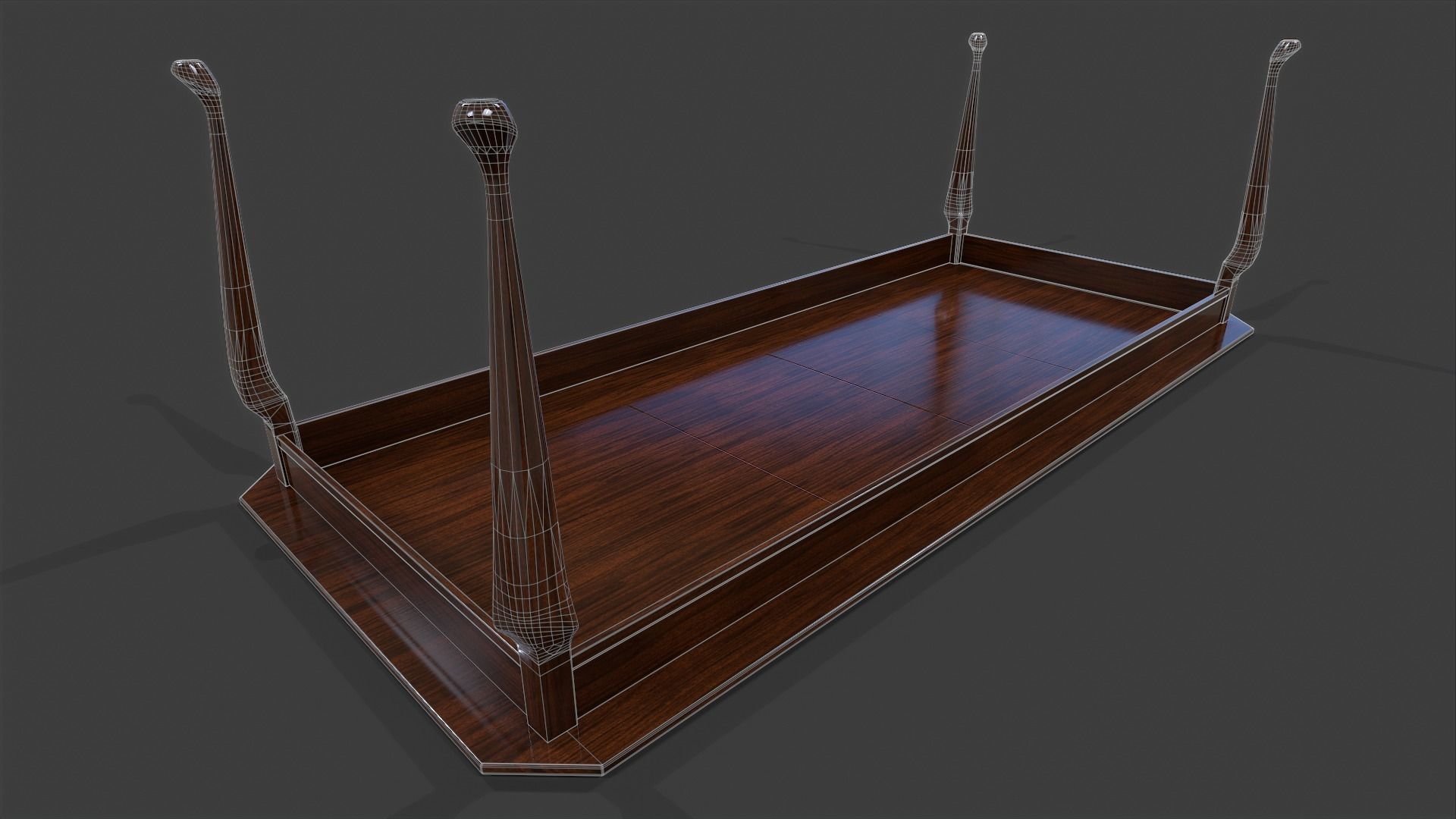 Dinning Table - Low Poly Low-poly 3D model_19