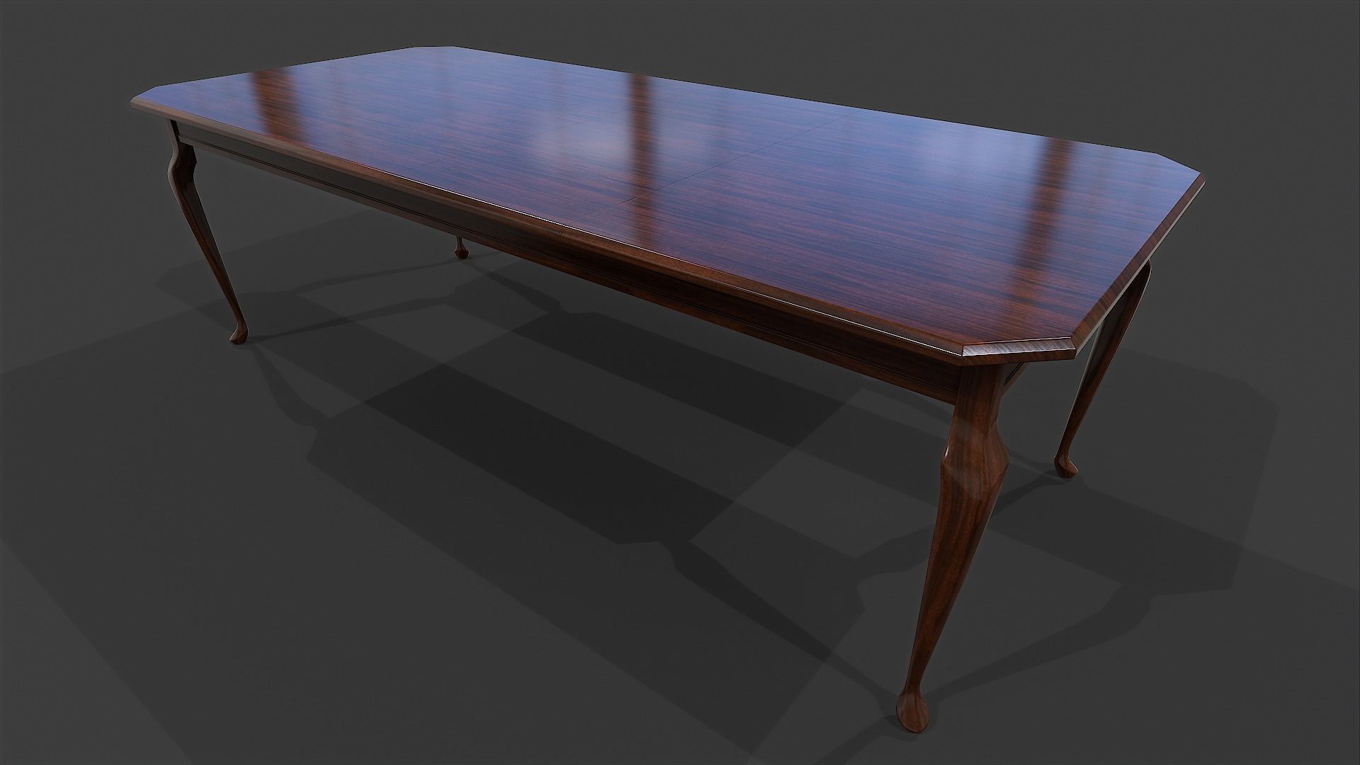 Dinning Table - Low Poly Low-poly 3D model_10