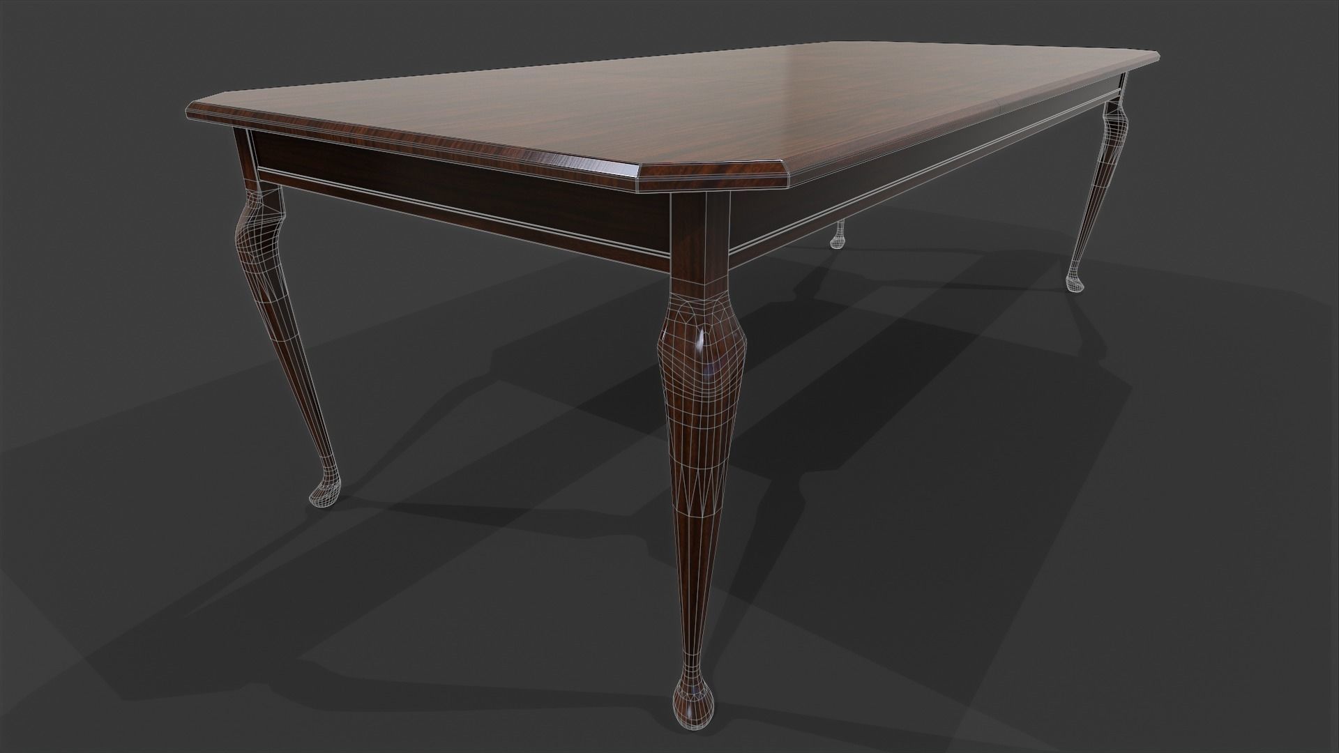 Dinning Table - Low Poly Low-poly 3D model_5