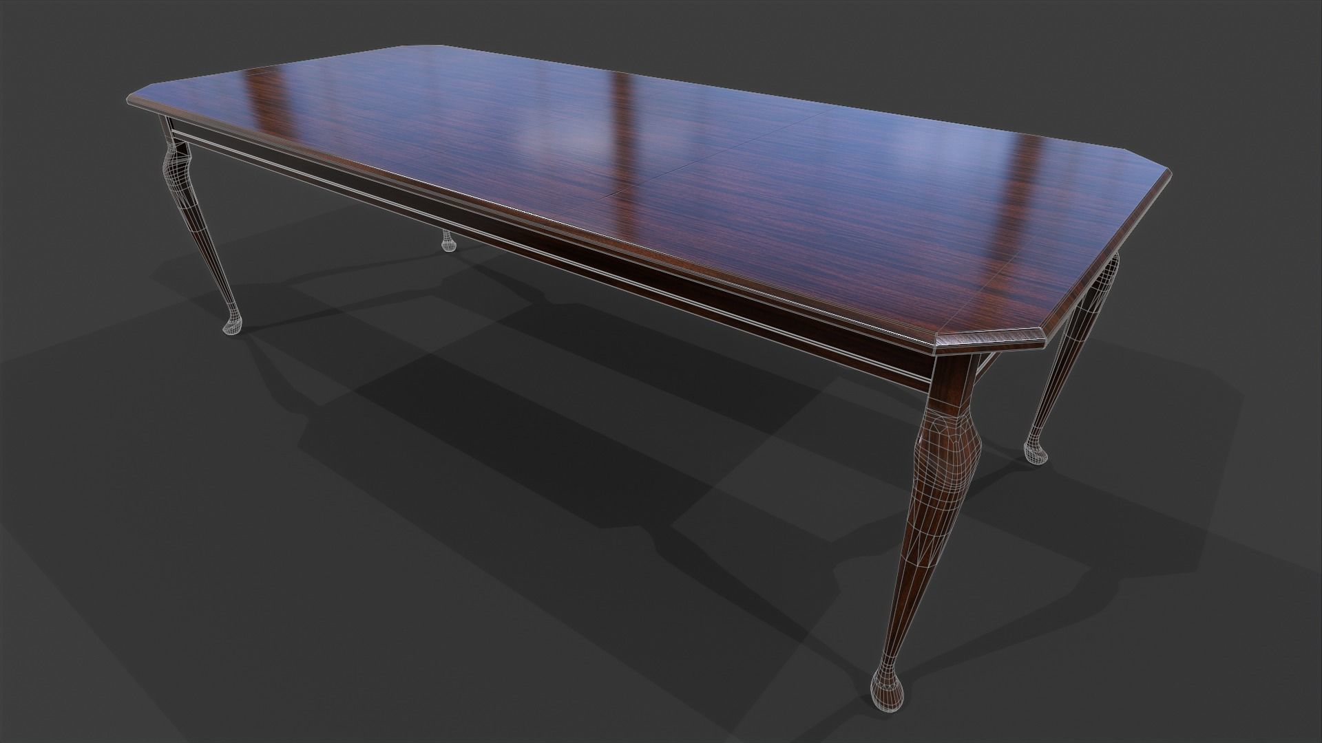 Dinning Table - Low Poly Low-poly 3D model_11