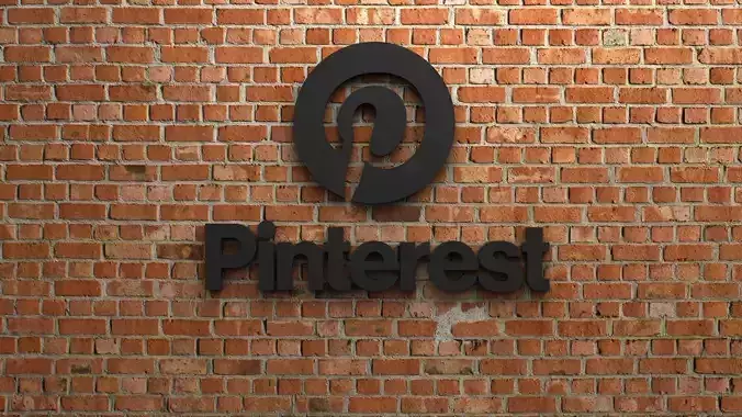 Pinterest Logo 3D print model