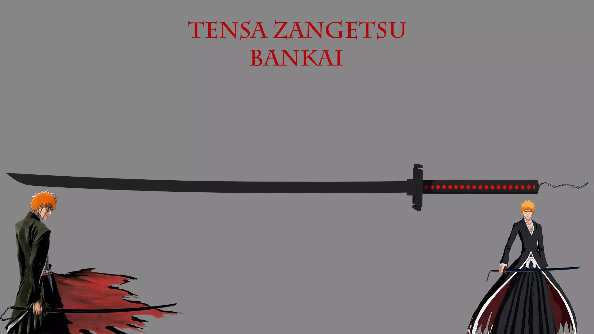 Anime Sword Tensa Zangetsu  Low-poly 3D model_0