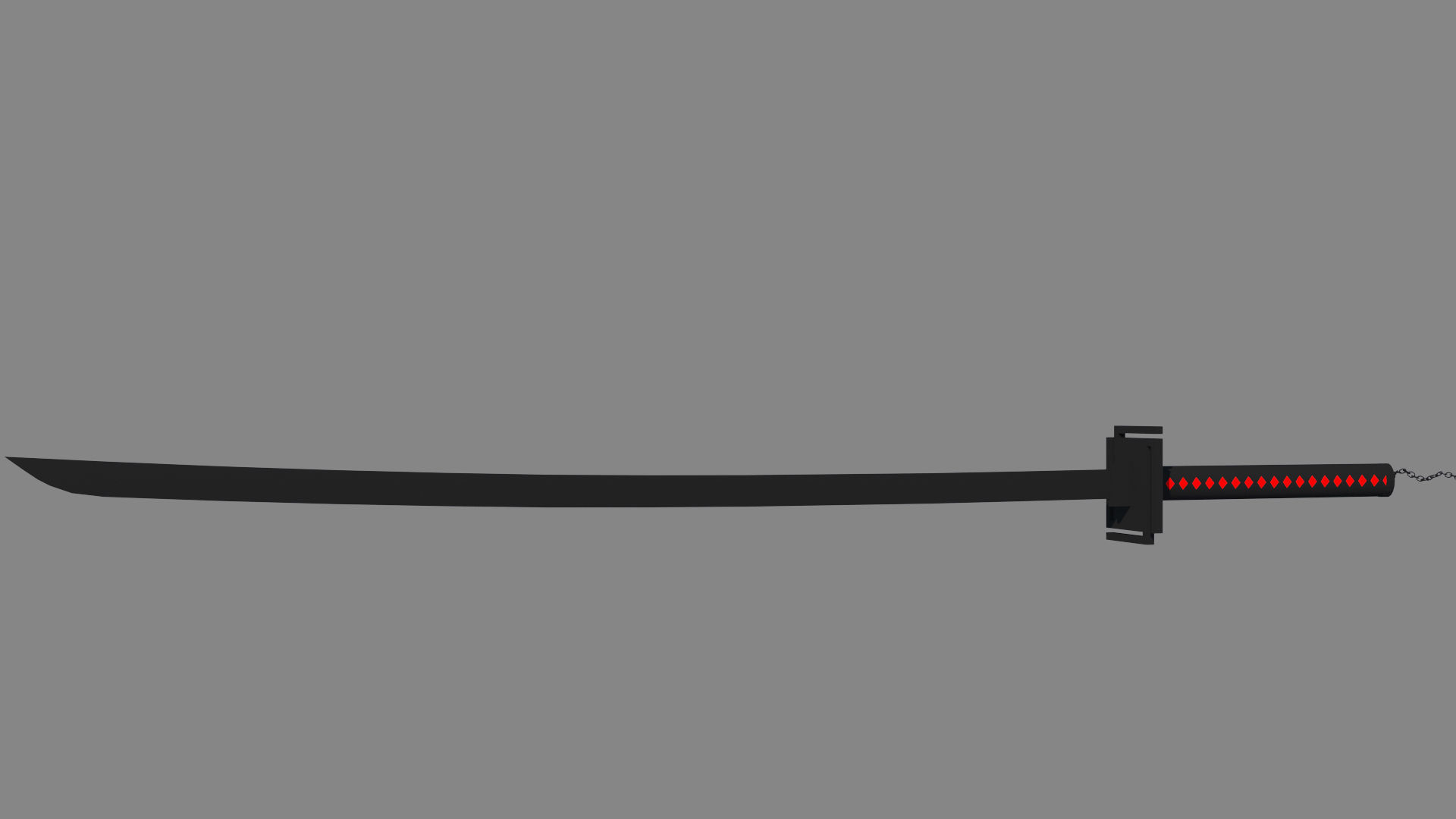 Anime Sword Tensa Zangetsu  Low-poly 3D model_9