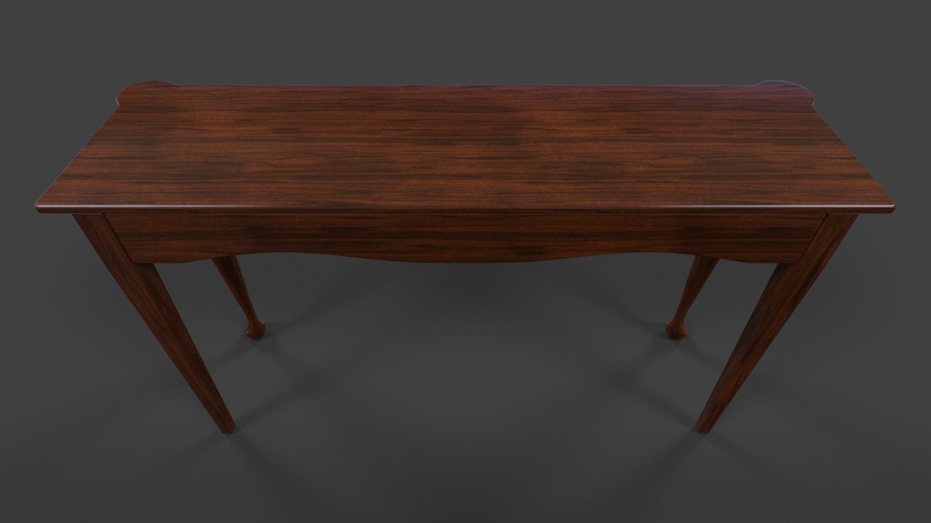 Hall Table - Low Poly Low-poly 3D model_12