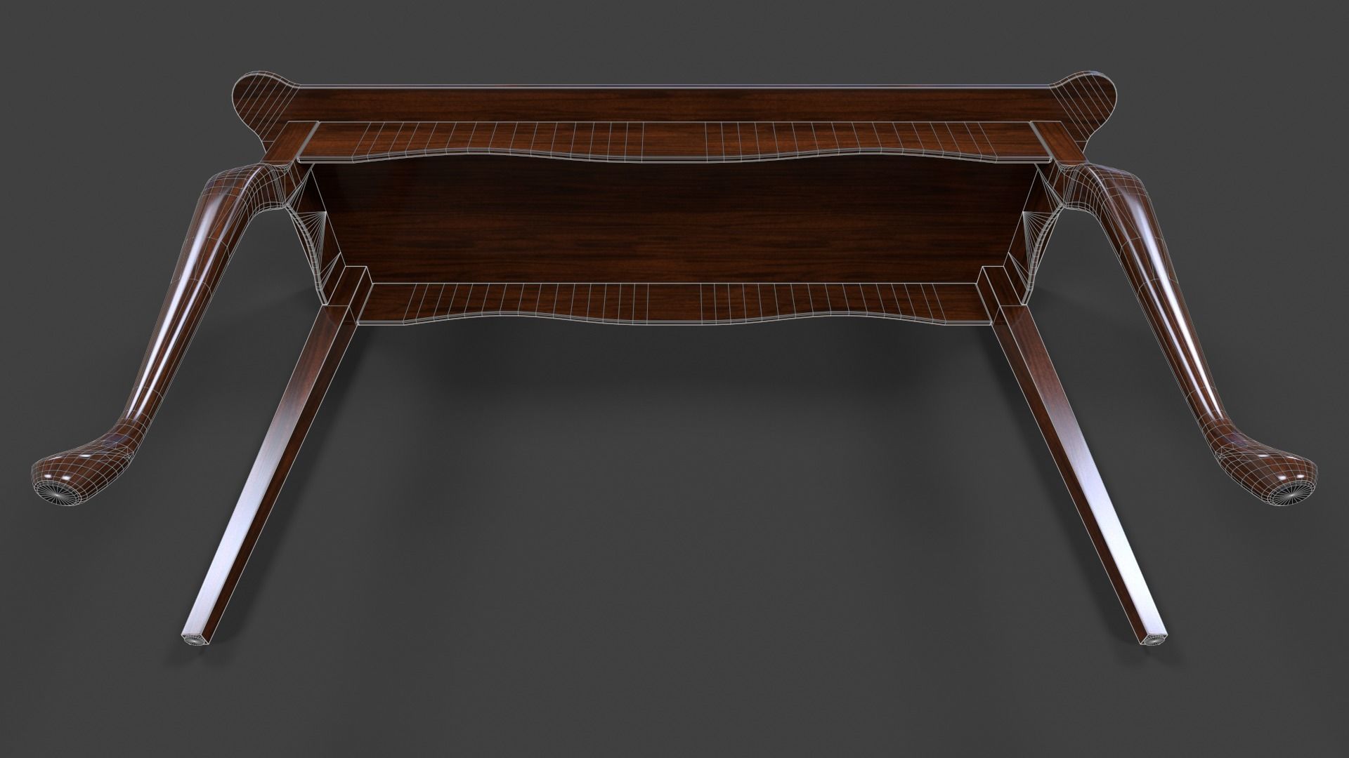 Hall Table - Low Poly Low-poly 3D model_23