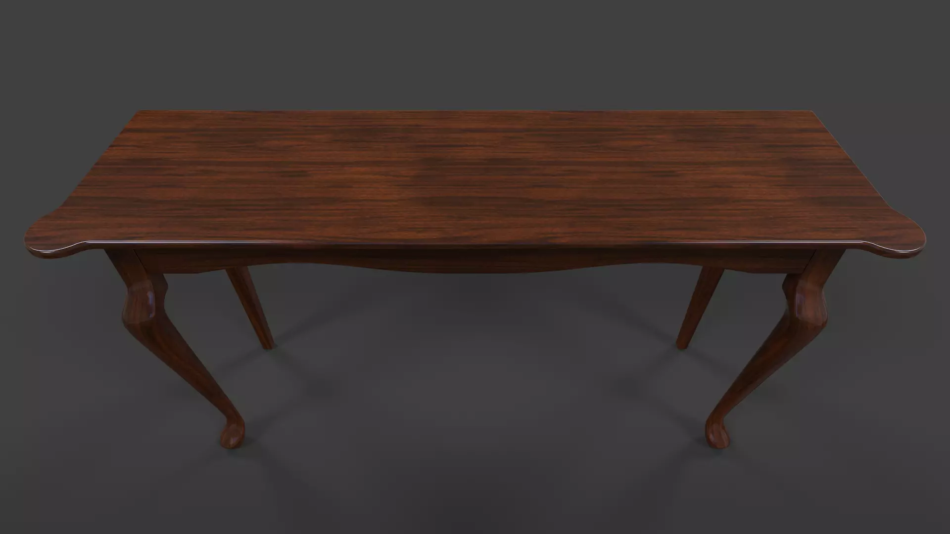 Hall Table - Low Poly Low-poly 3D model_0