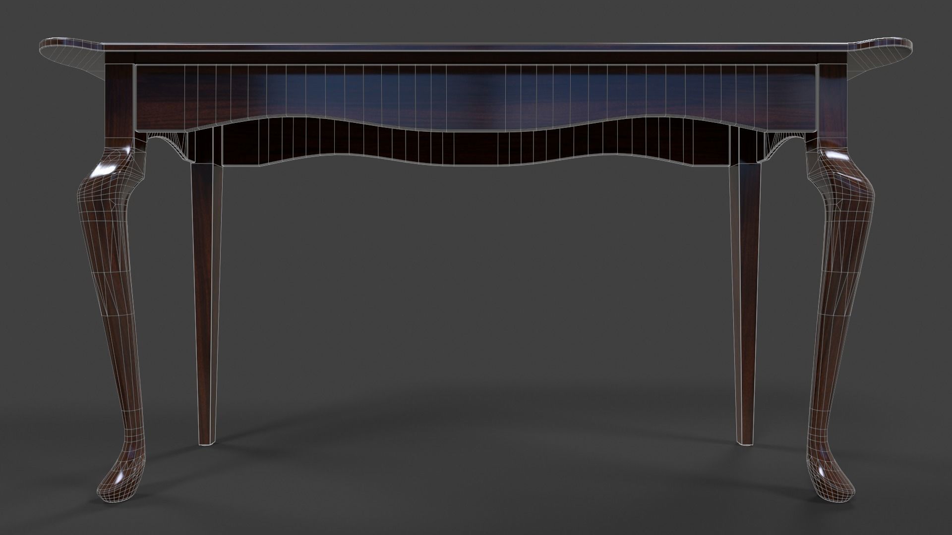 Hall Table - Low Poly Low-poly 3D model_21