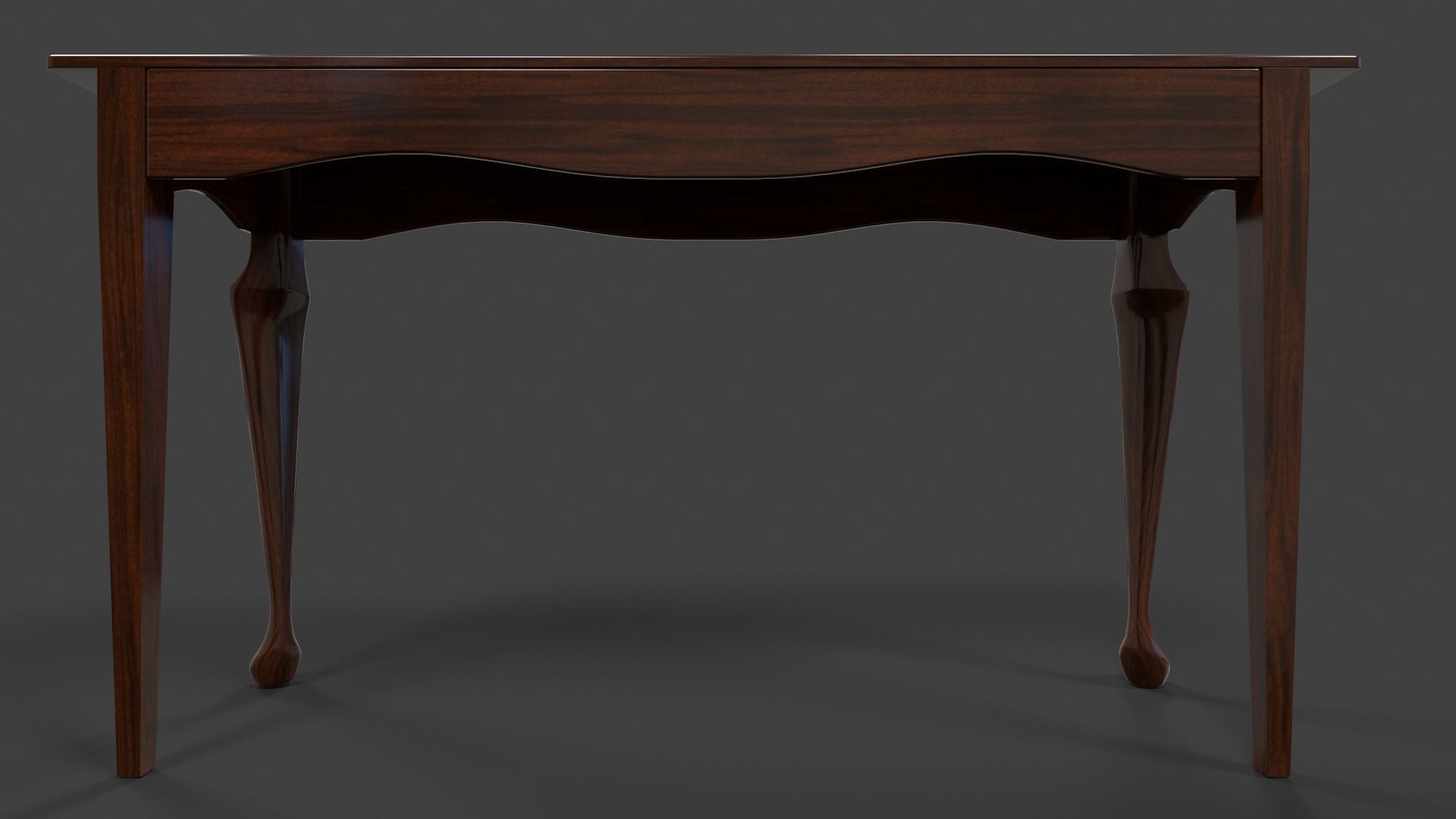 Hall Table - Low Poly Low-poly 3D model_10