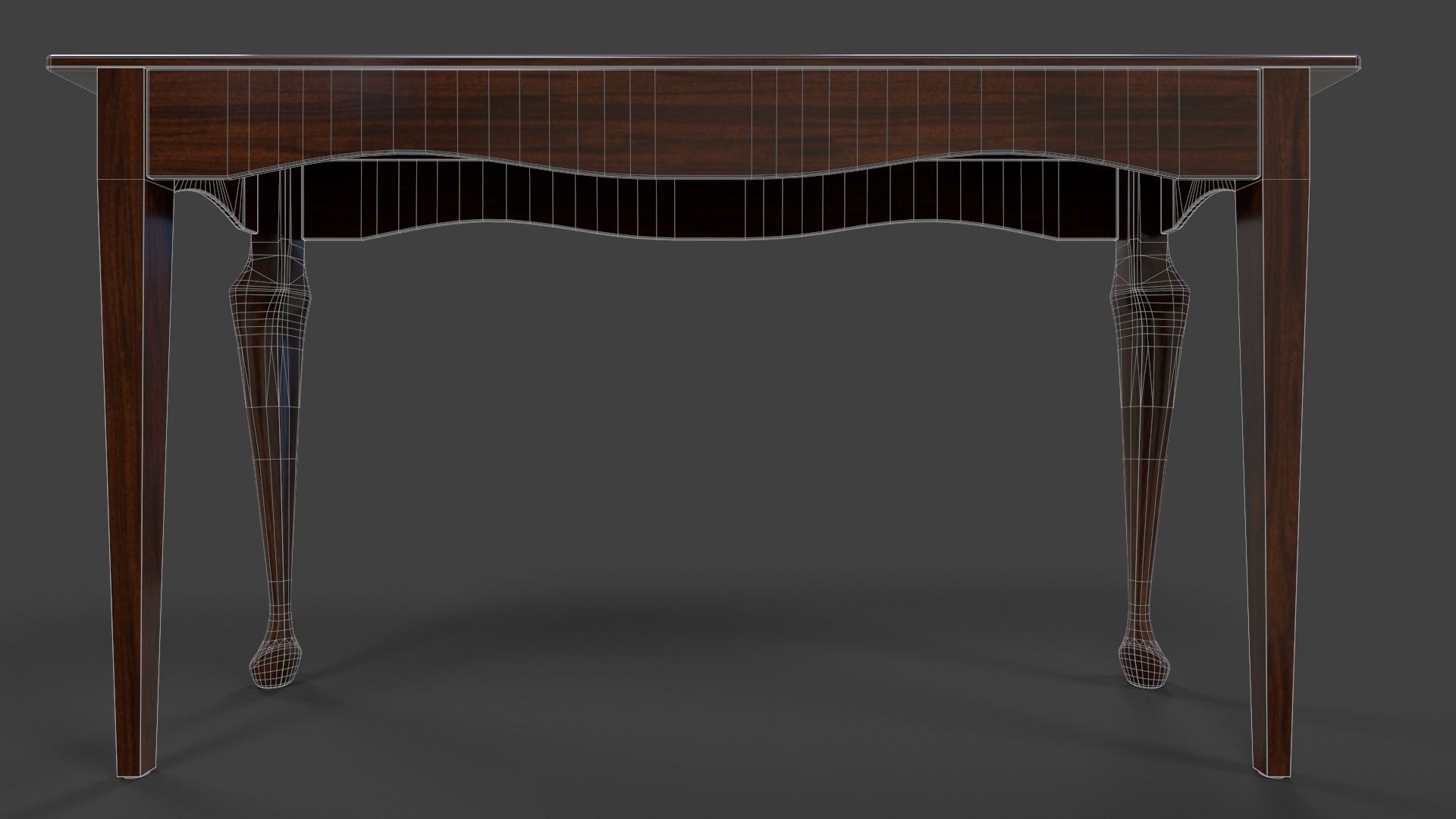 Hall Table - Low Poly Low-poly 3D model_11