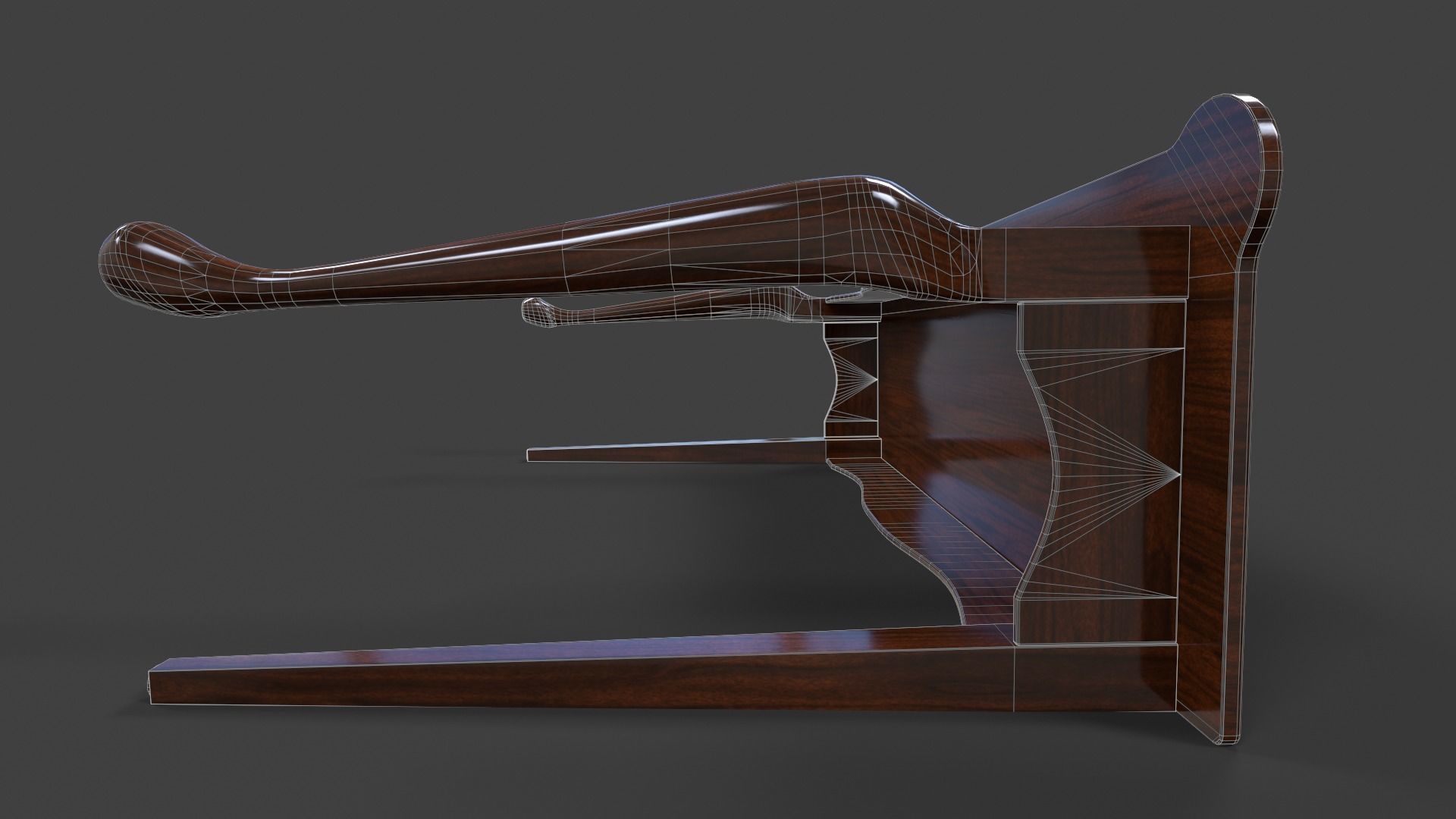 Hall Table - Low Poly Low-poly 3D model_25