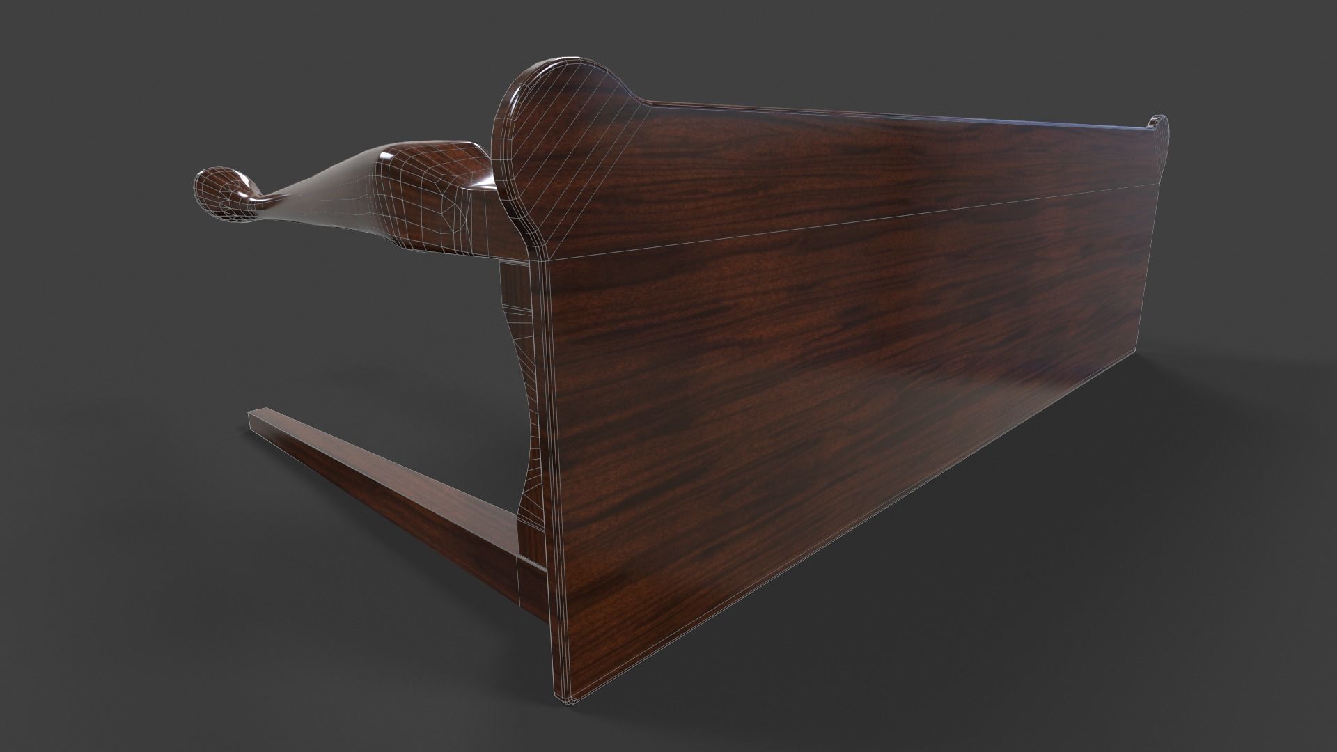 Hall Table - Low Poly Low-poly 3D model_27