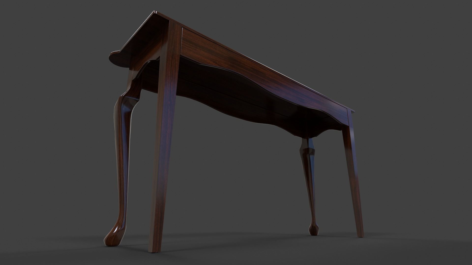 Hall Table - Low Poly Low-poly 3D model_16