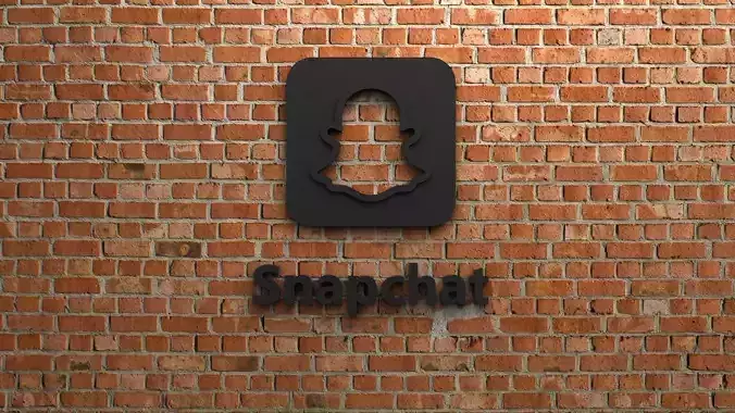 Snapchat Logo 3D print model