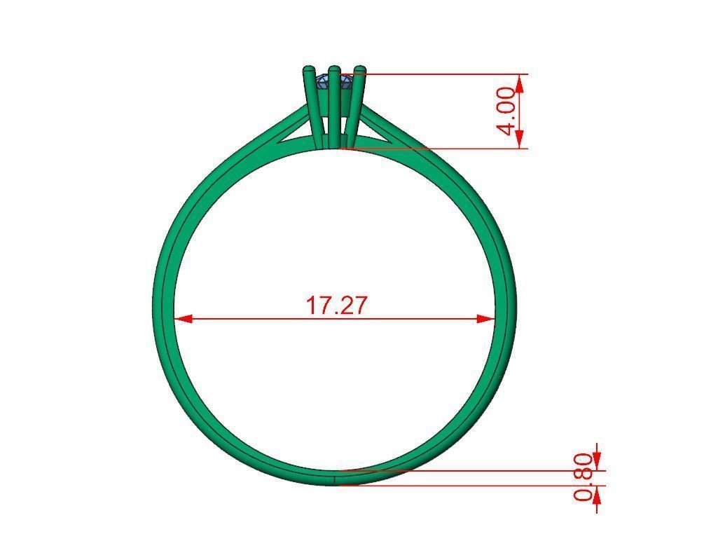 One stone One gram 3D print model_17