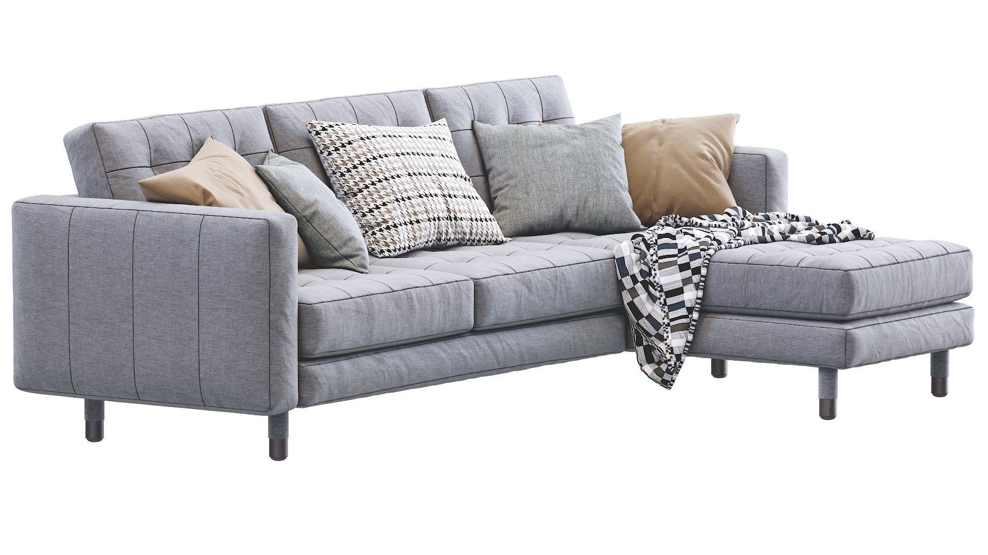 Sofa Landskrona By Ikea 3D model_11