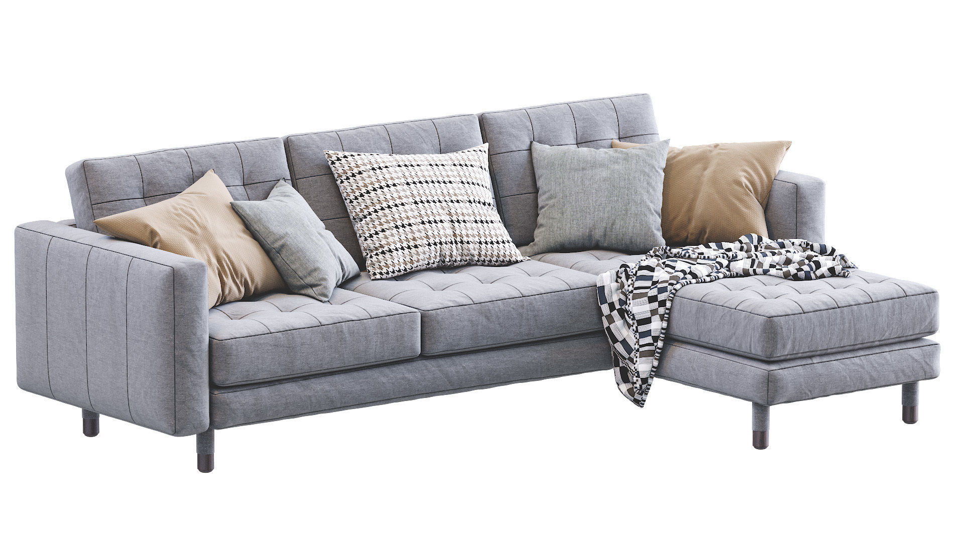 Sofa Landskrona By Ikea 3D model_4