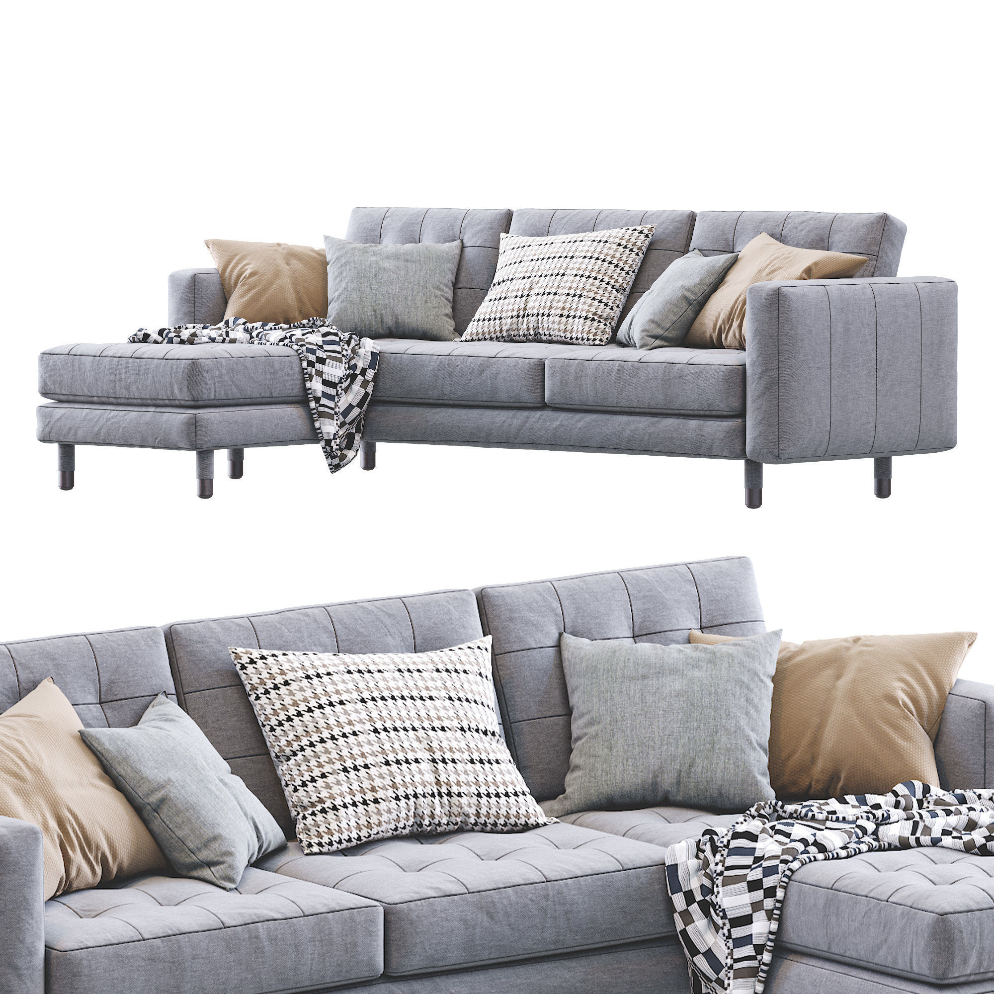 Sofa Landskrona By Ikea 3D model_6