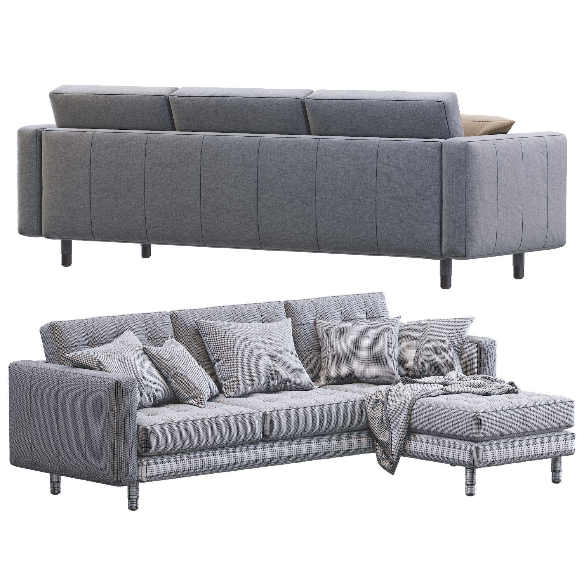 Sofa Landskrona By Ikea 3D model_7