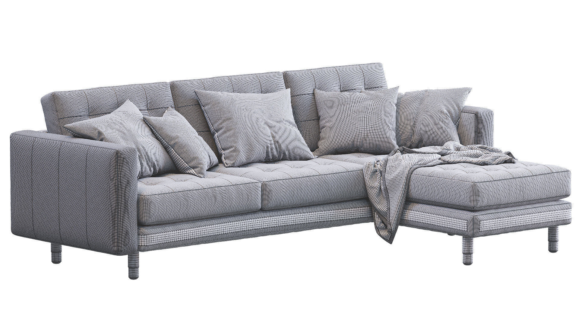 Sofa Landskrona By Ikea 3D model_9