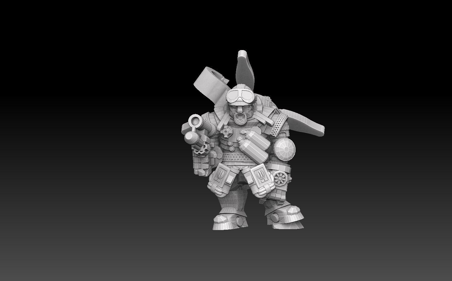 Space Dwarf Aviators ROYALTY FREE VERSION 3D print model_5
