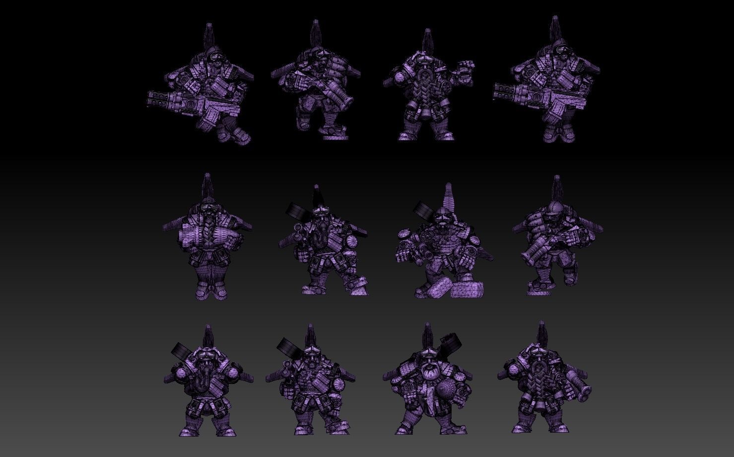 Space Dwarf Aviators ROYALTY FREE VERSION 3D print model_15