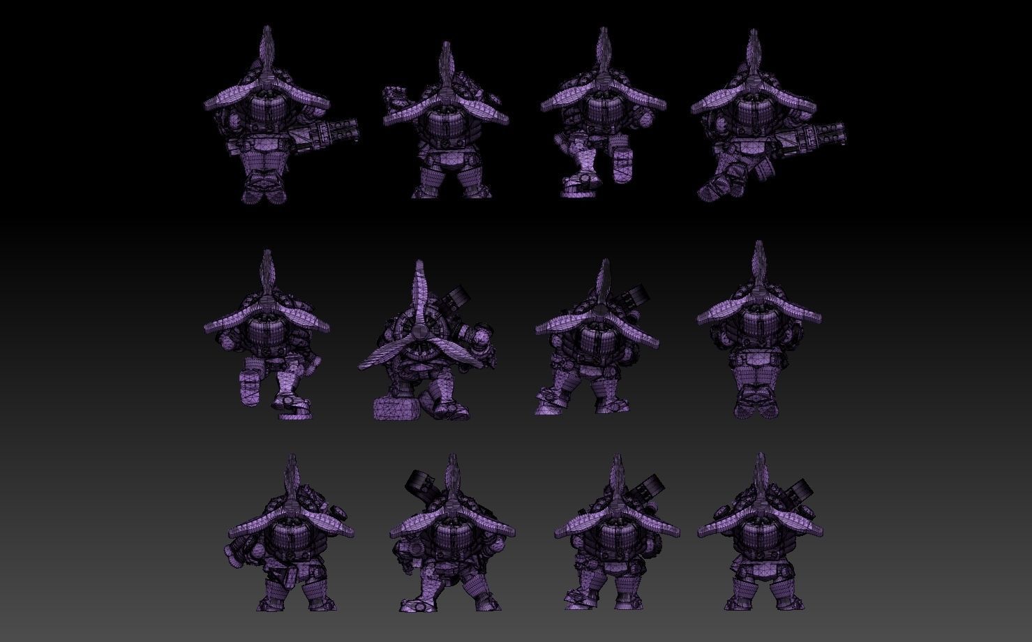 Space Dwarf Aviators ROYALTY FREE VERSION 3D print model_16