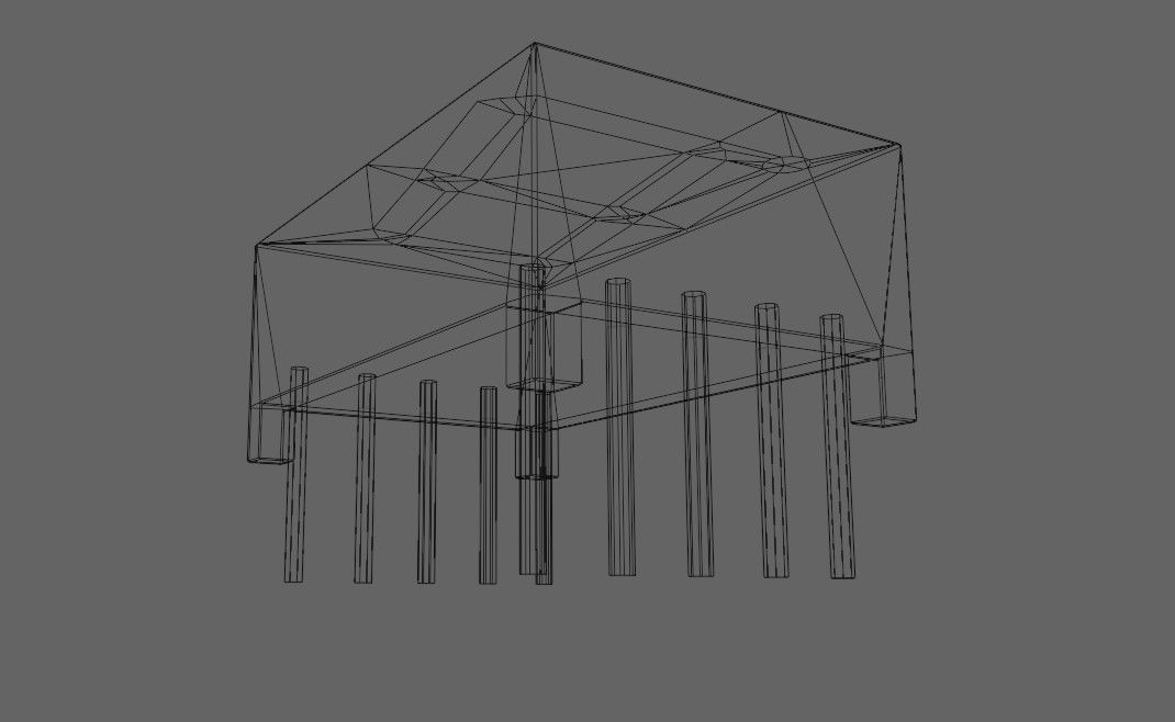 Display 7 segments - Electronics Parts Low-poly 3D model_20