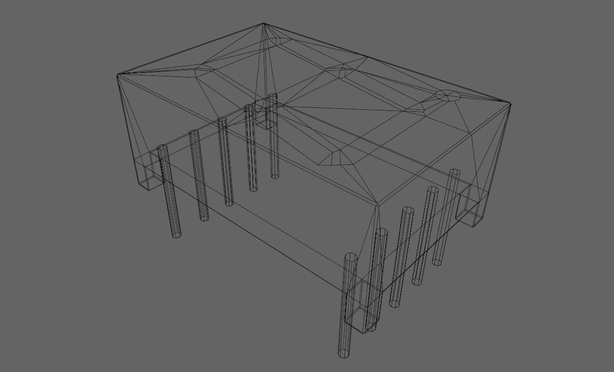 Display 7 segments - Electronics Parts Low-poly 3D model_5