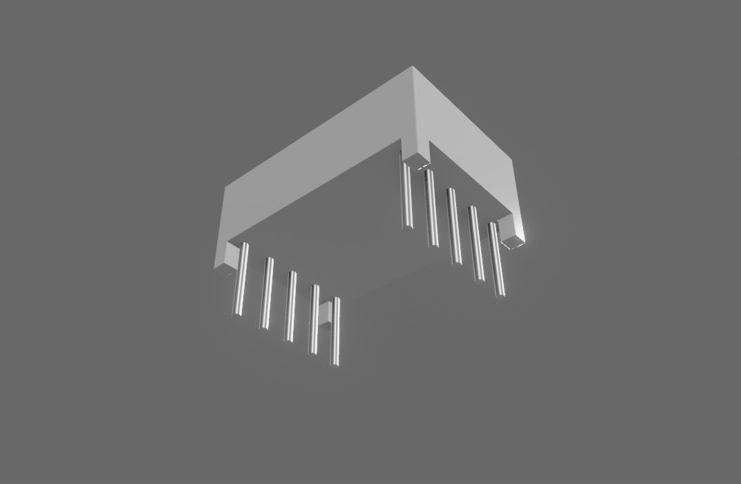 Display 7 segments - Electronics Parts Low-poly 3D model_21