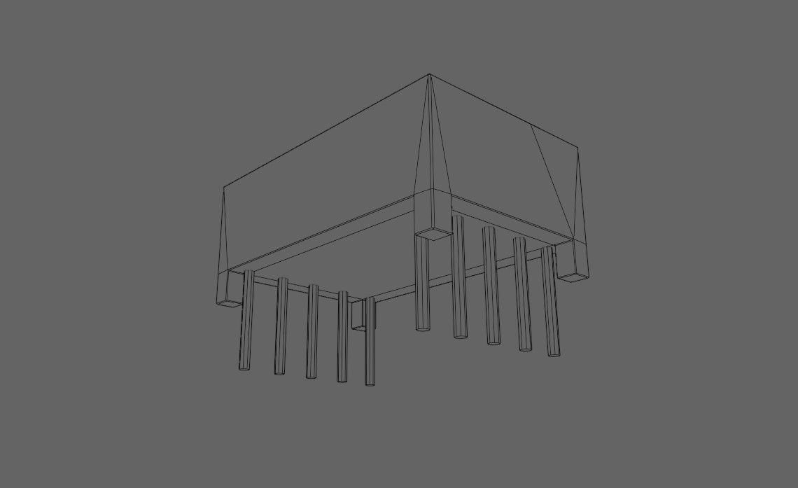 Display 7 segments - Electronics Parts Low-poly 3D model_16
