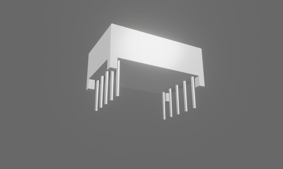 Display 7 segments - Electronics Parts Low-poly 3D model_12