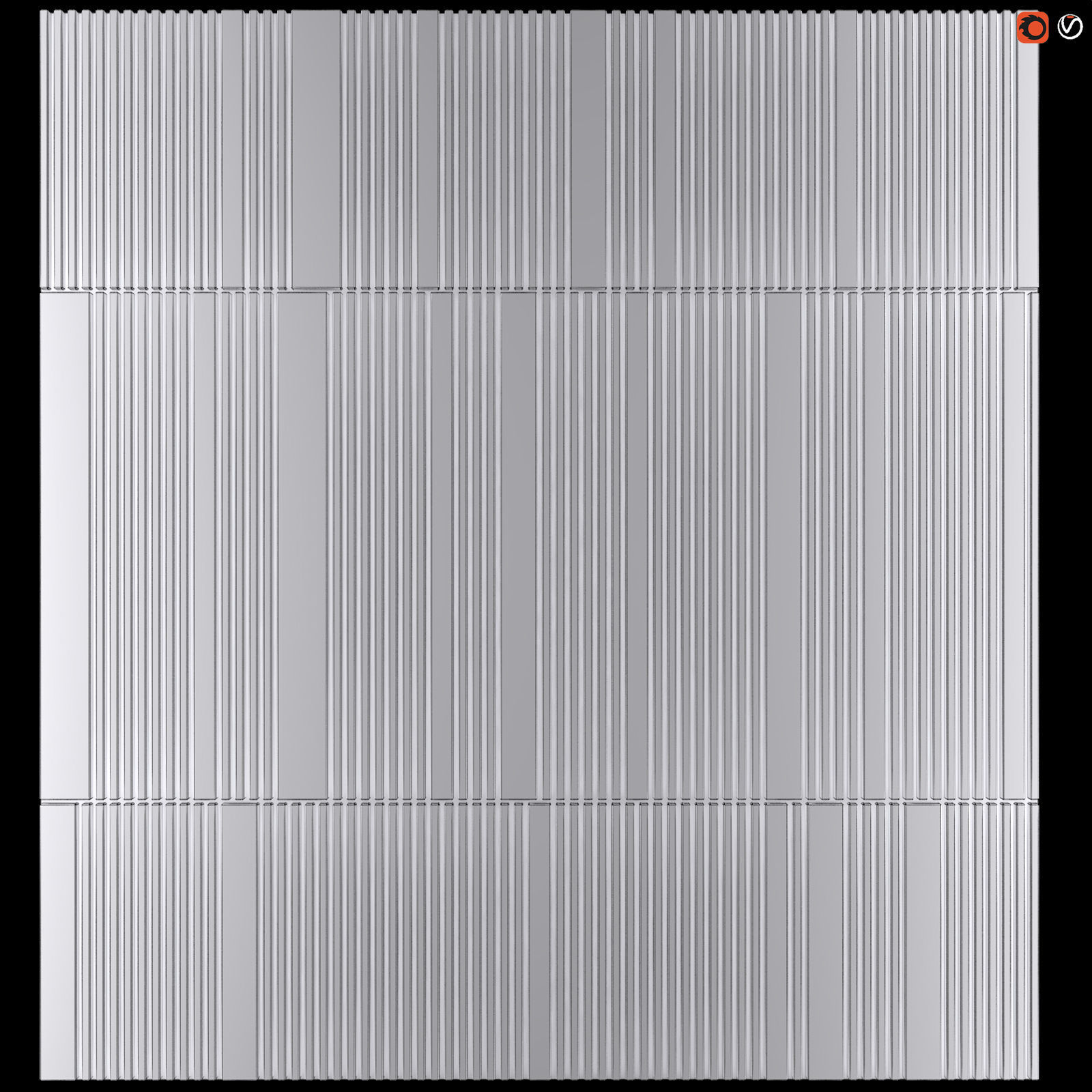 Decor wood Panel 32 3D model_1