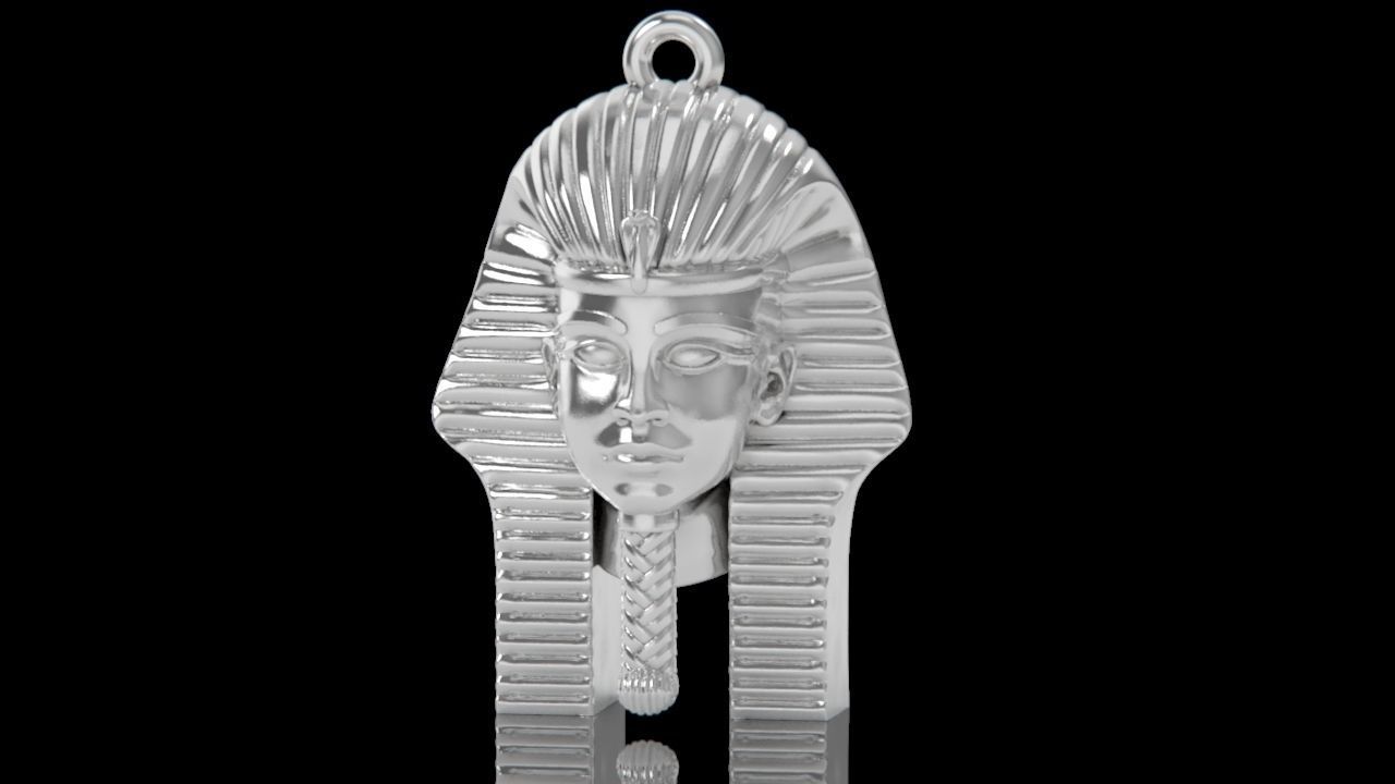 pendant Tutankhamon pharaoh Egypt 2181 3D print model_4