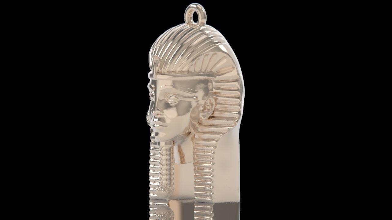 pendant Tutankhamon pharaoh Egypt 2181 3D print model_9