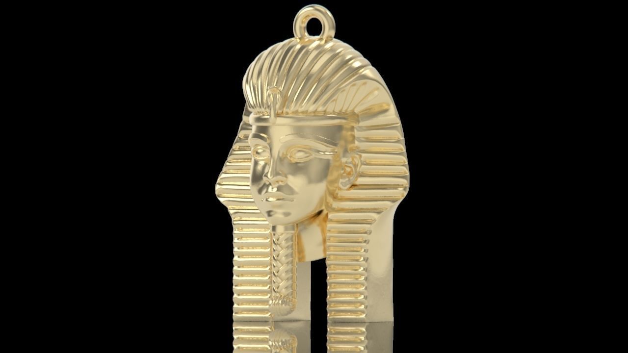 pendant Tutankhamon pharaoh Egypt 2181 3D print model_11