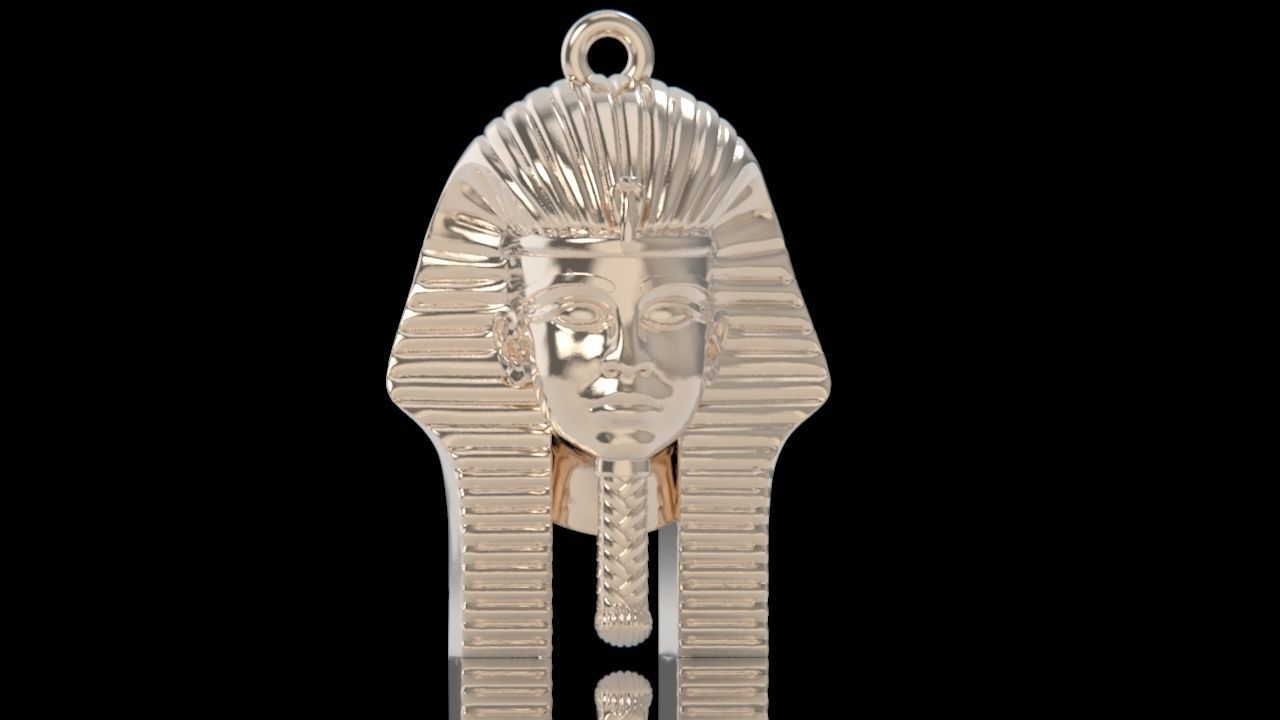 pendant Tutankhamon pharaoh Egypt 2181 3D print model_12