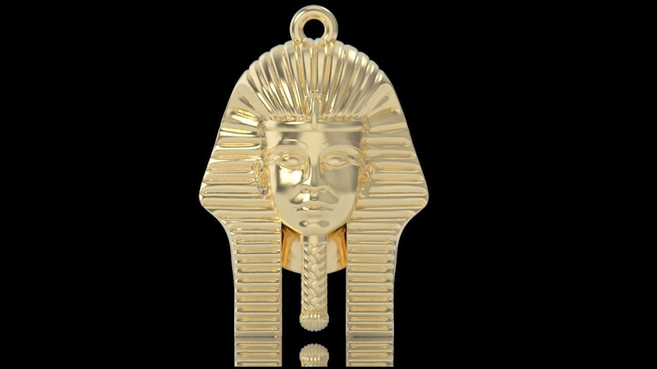 pendant Tutankhamon pharaoh Egypt 2181 3D print model_1
