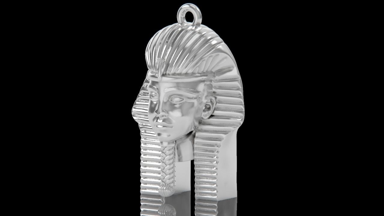 pendant Tutankhamon pharaoh Egypt 2181 3D print model_5