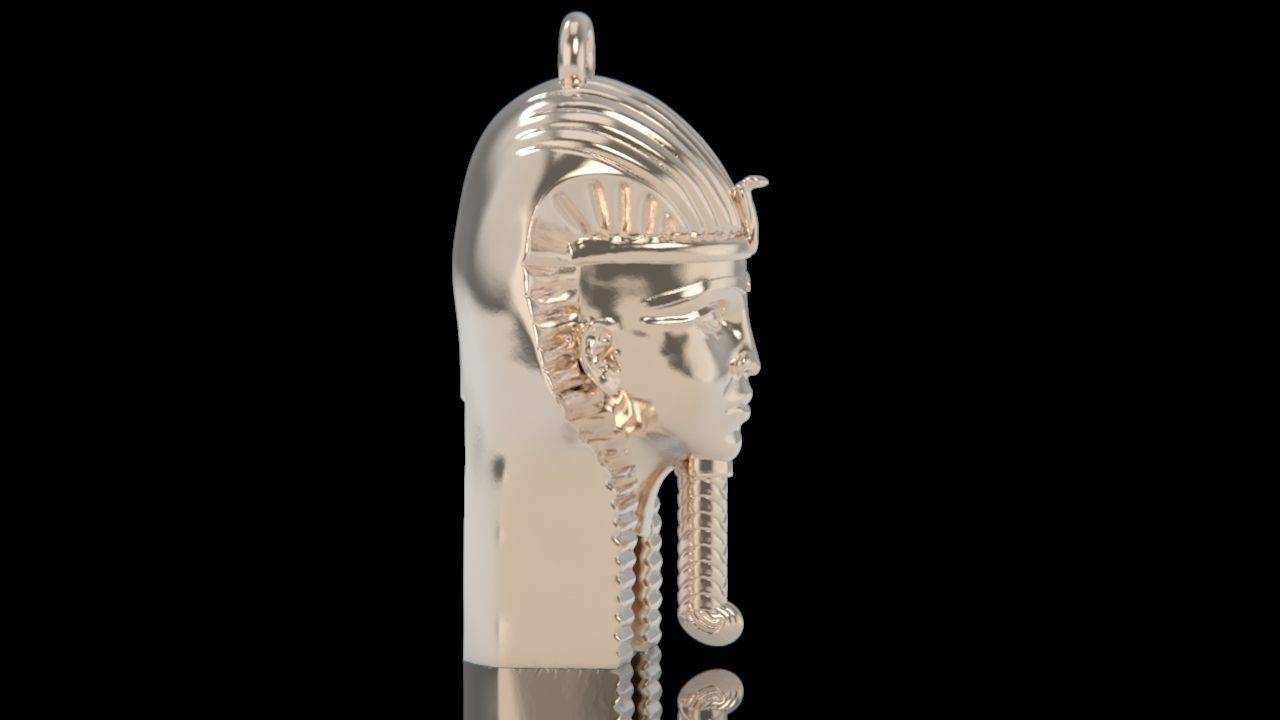 pendant Tutankhamon pharaoh Egypt 2181 3D print model_10