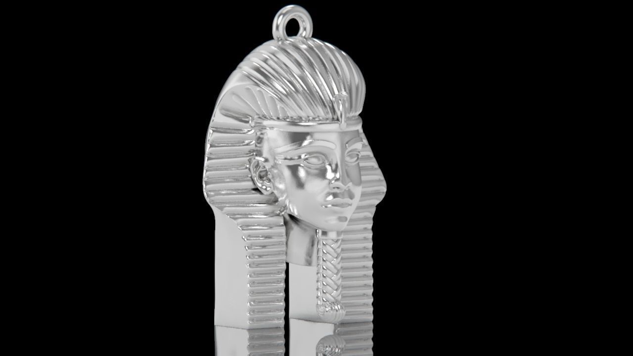 pendant Tutankhamon pharaoh Egypt 2181 3D print model_8