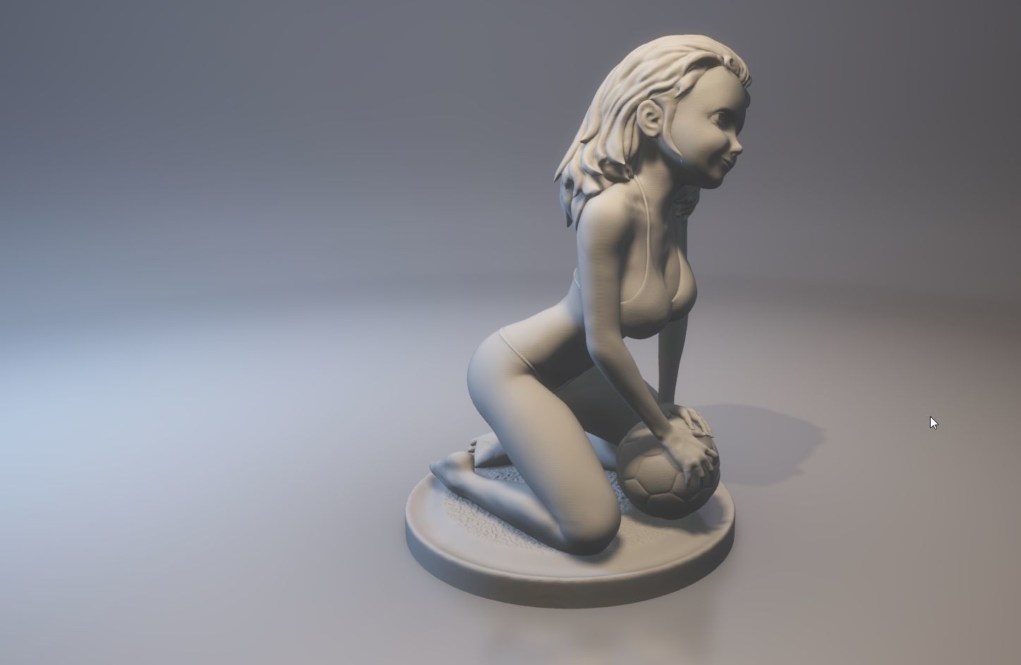 SOCCER GIRL 3D print model_4