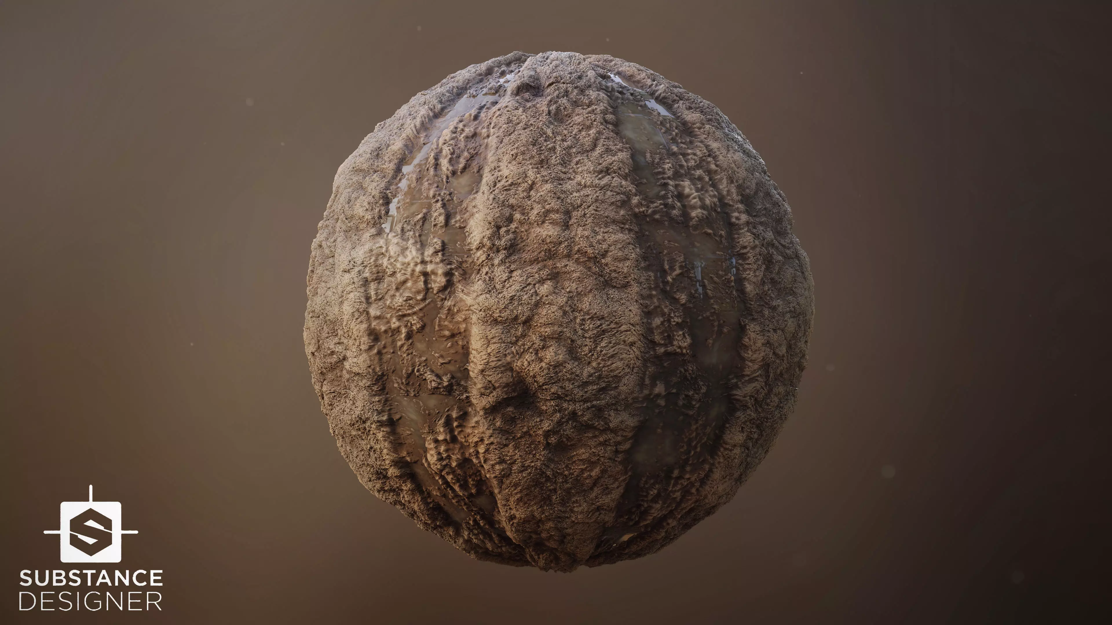 Muddy Road PBR Seamless Texture