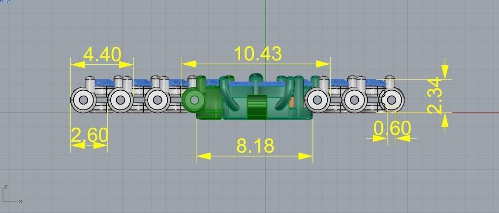 Tenis Bracelet 539 3D print model_5