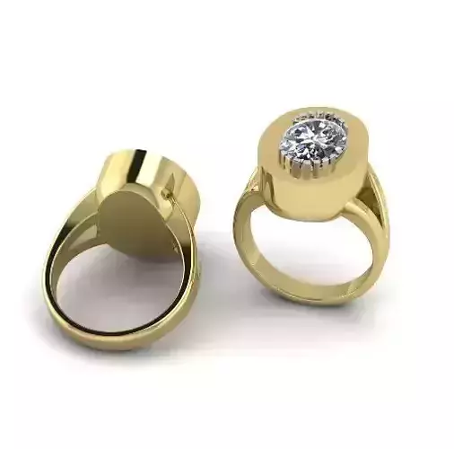 538 Ring with oval stone