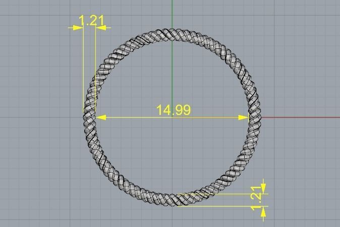 531 Ring without stones 3D print model_4