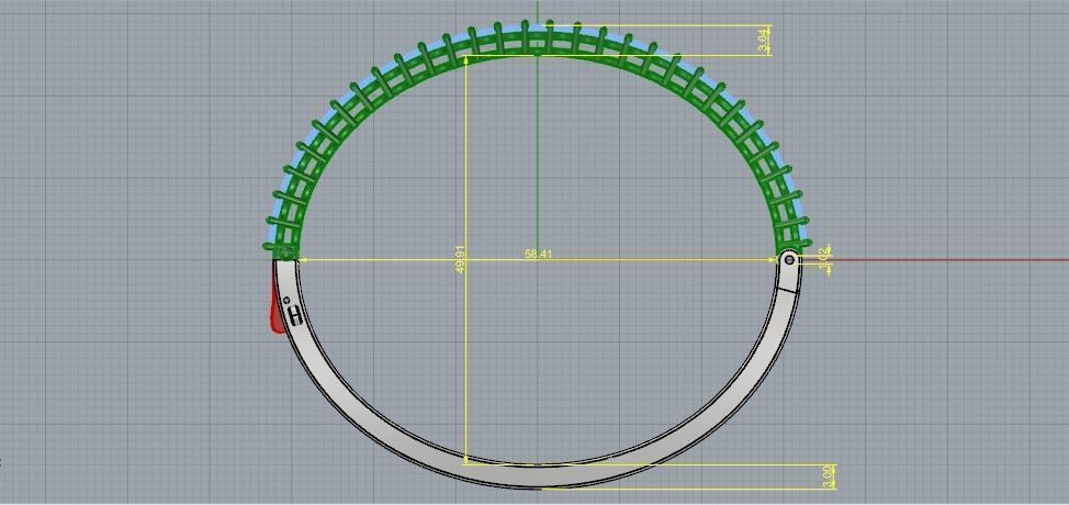 556 Bracelet 3D print model_3