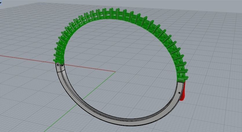 556 Bracelet 3D print model_7