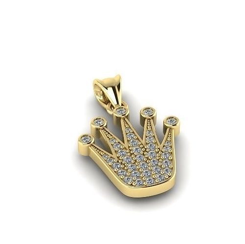 580 Crown pendant 3D print model
