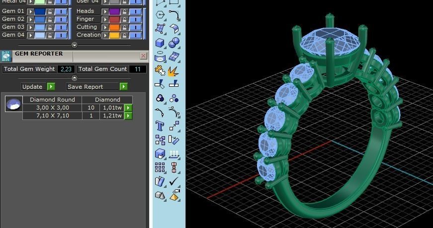 596 Ring 3D print model_7