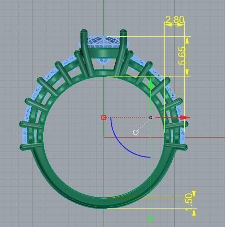596 Ring 3D print model_9